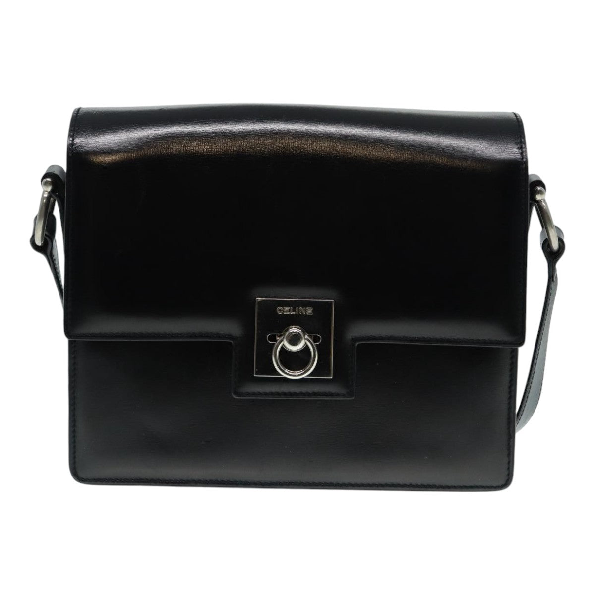 Céline Gancini, Black, Leather, shoulder