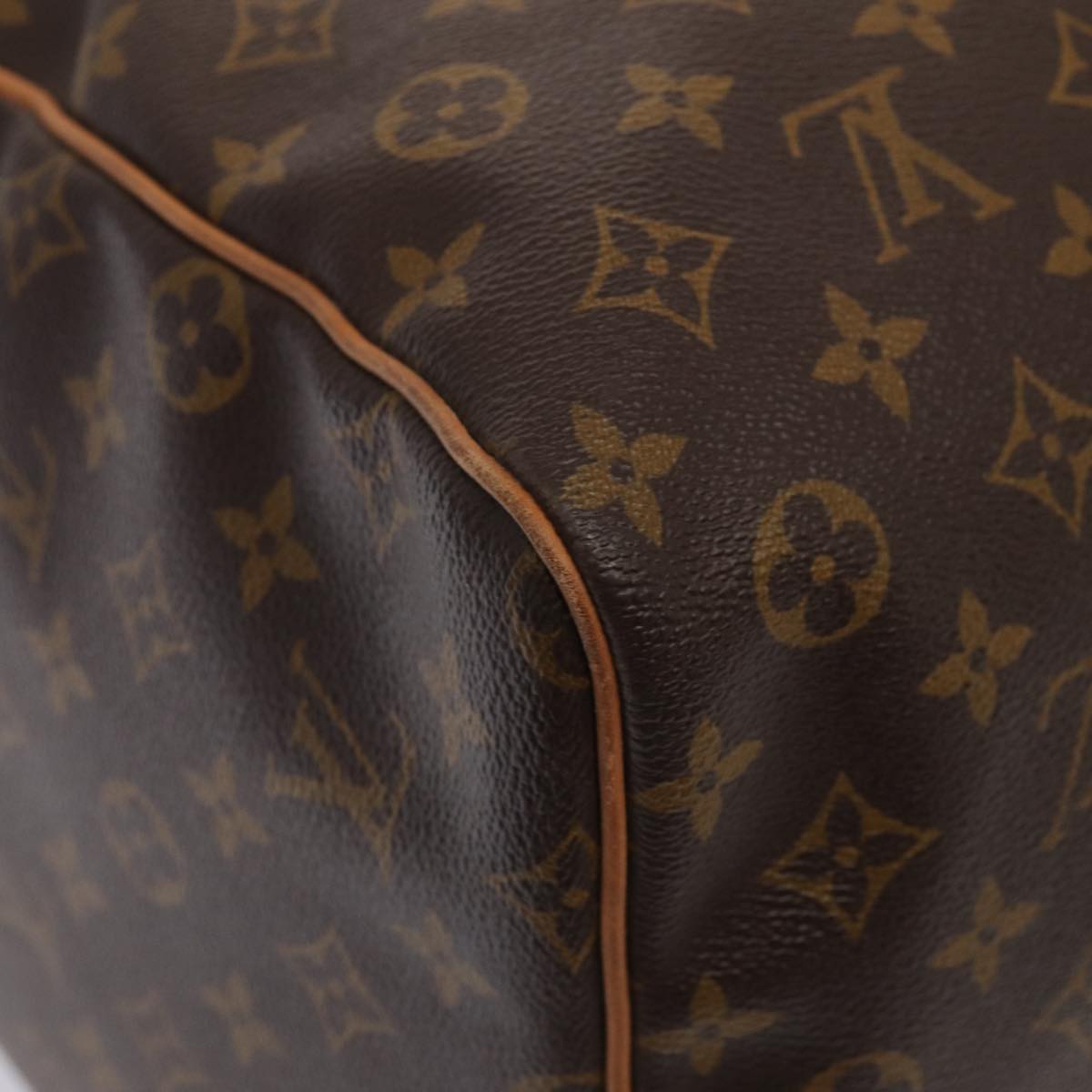 Louis Vuitton Keepall 60, Brown, Canvas, travel