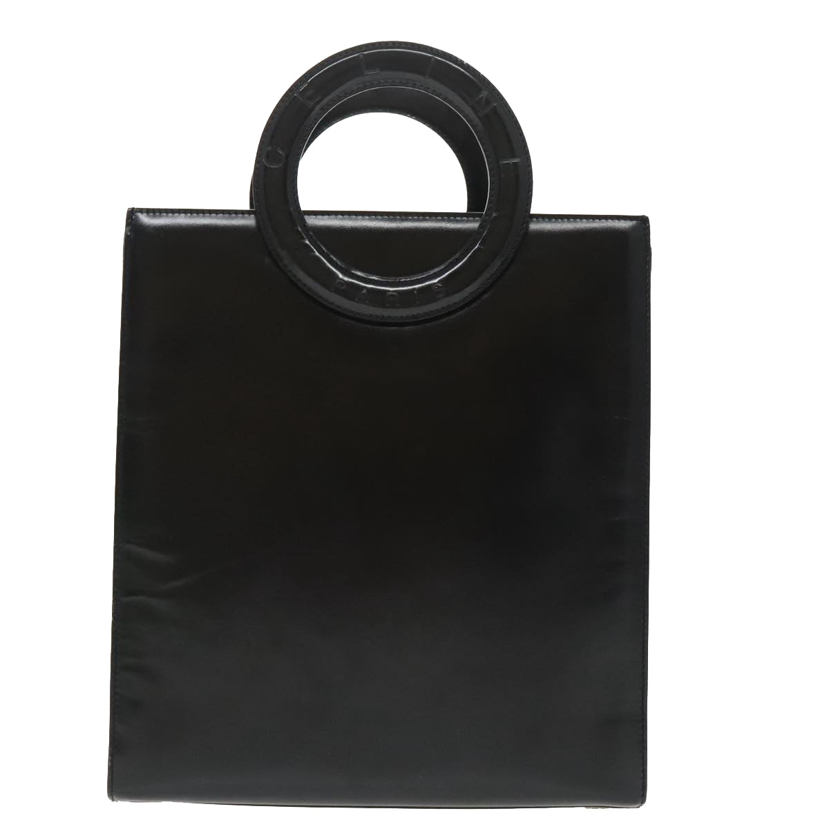 Céline Pinched, Black, Leather, handbag