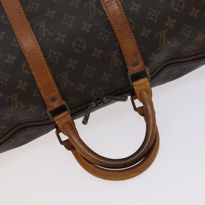 Louis Vuitton Keepall 50, Brown, Canvas, travel