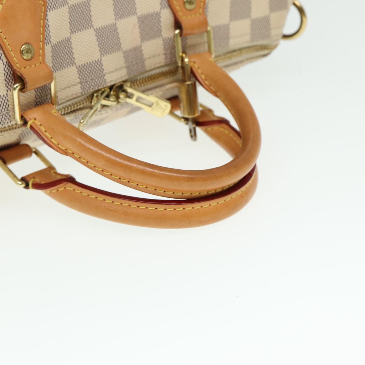 Louis Vuitton Speedy Bandoulière 30, White, Canvas, handbag