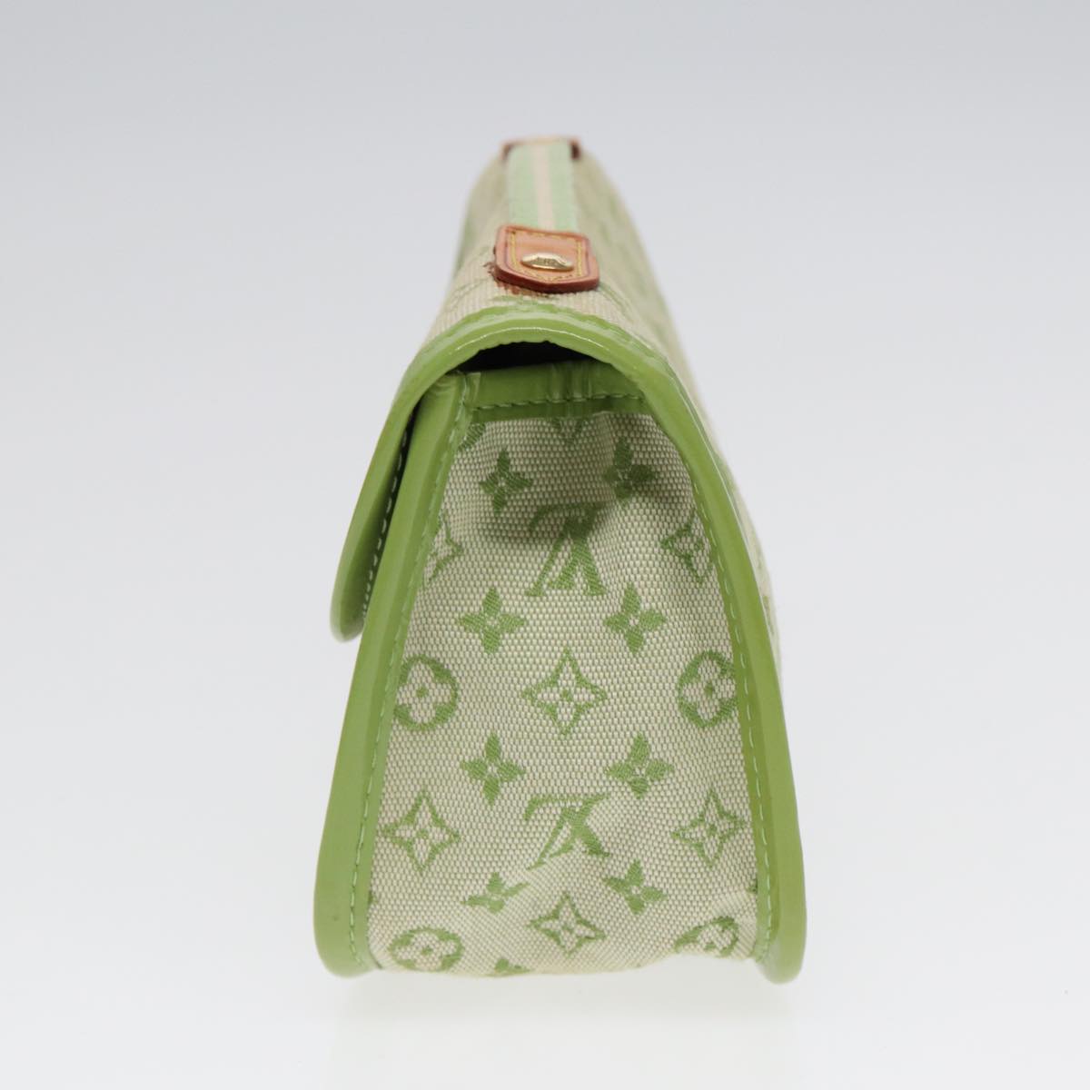 Louis Vuitton Marie, Green, Canvas, clutch