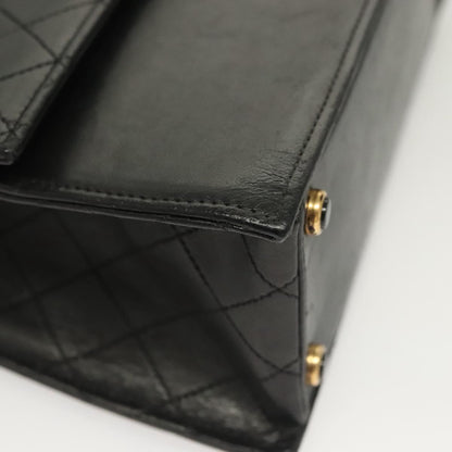 Chanel Trapèze, Black, Leather, shoulder