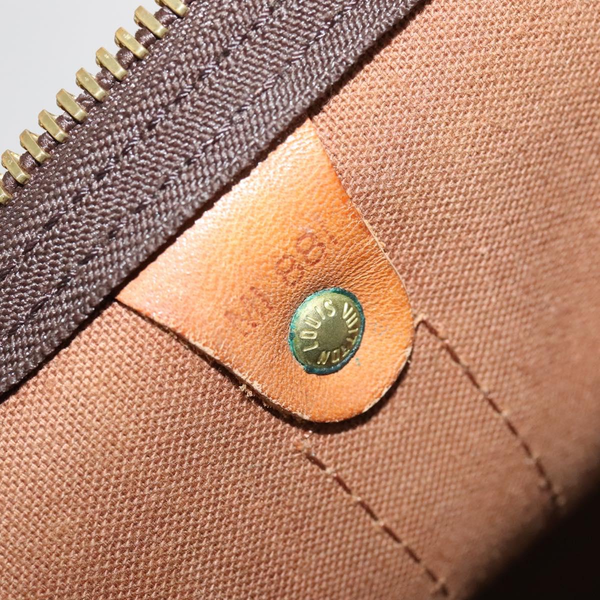 Louis Vuitton Keepall 60, Brown, Canvas, travel