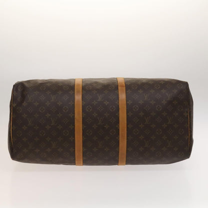 Louis Vuitton Keepall 60, Brown, Canvas, travel
