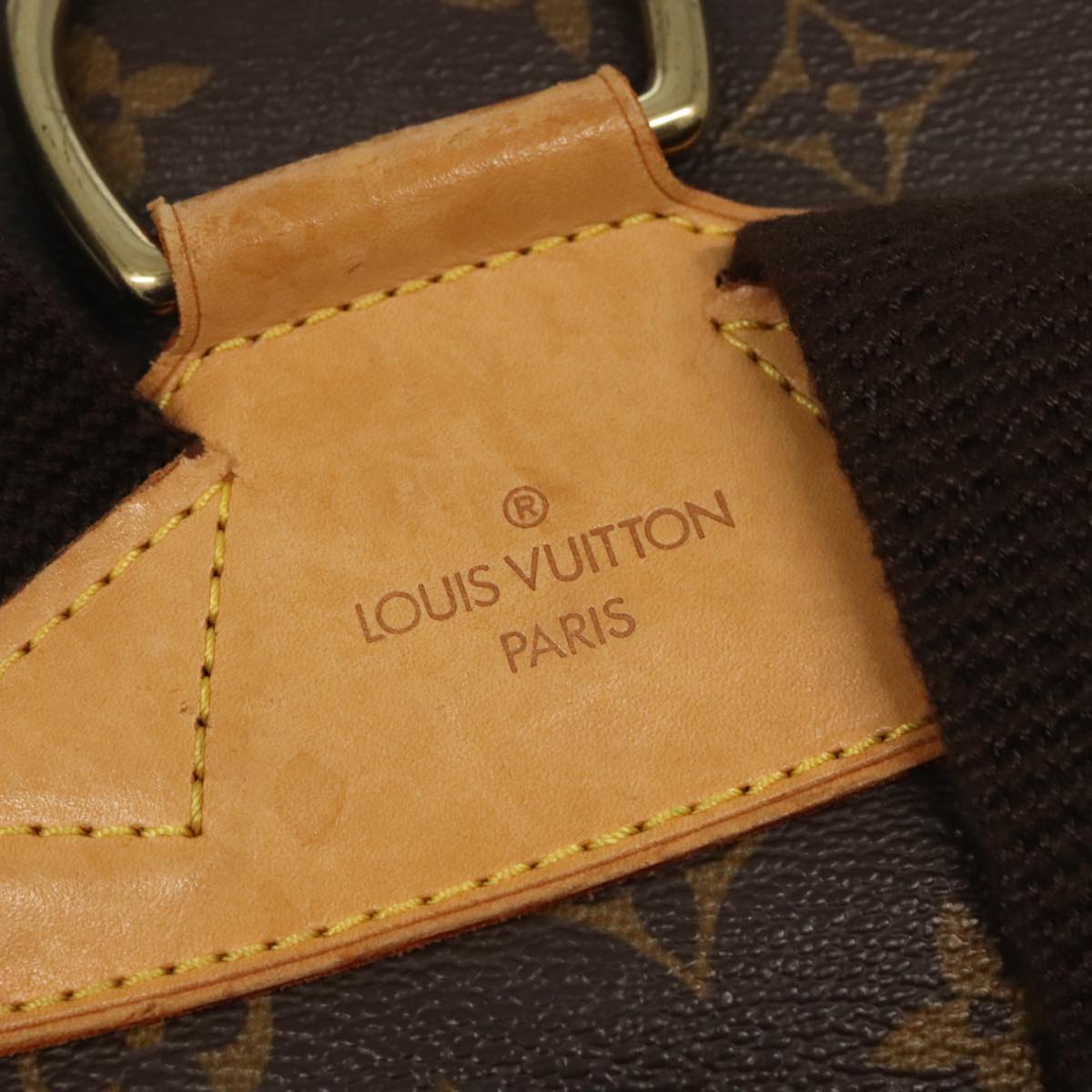 Louis Vuitton Montsouris, Brown, Canvas, backpack