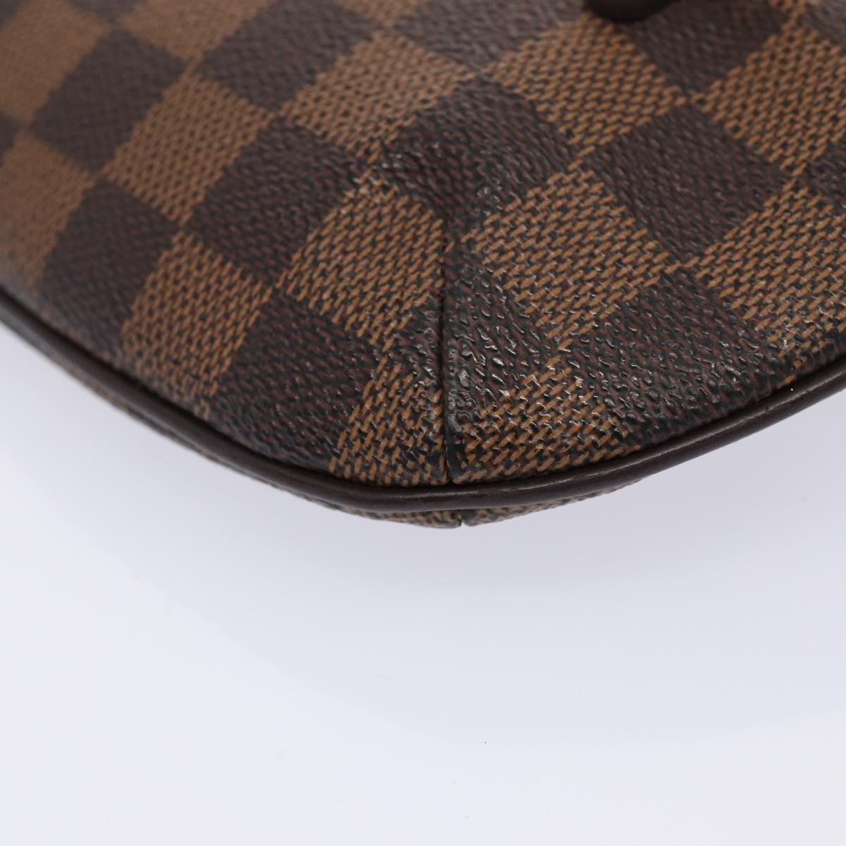 Louis Vuitton Manosque, Brown, Canvas, clutch