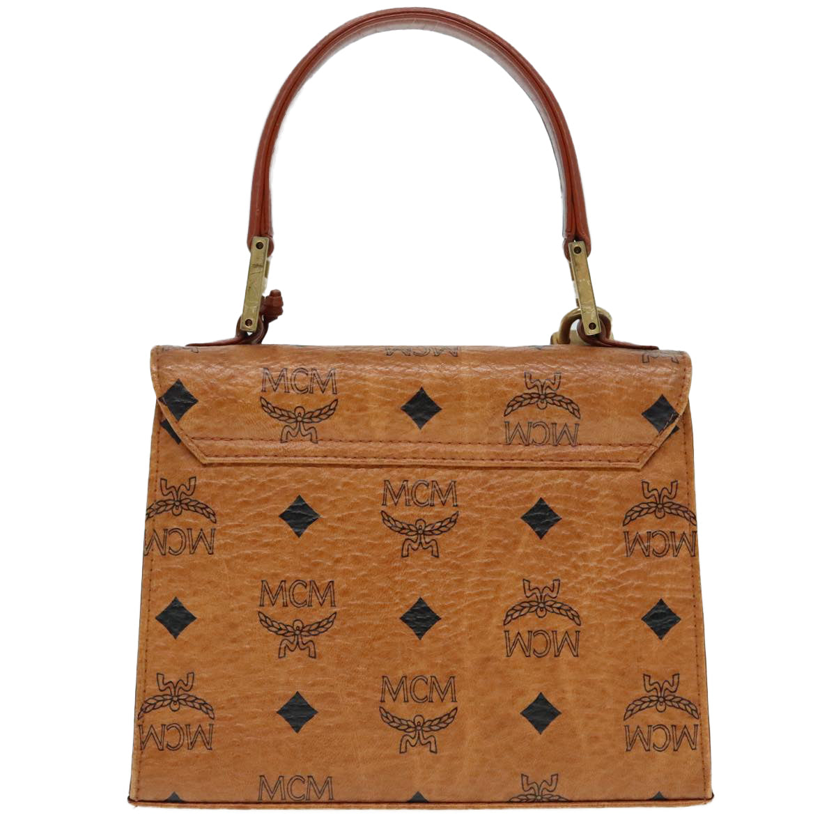 MCM Visetos, Brown, Canvas, handbag