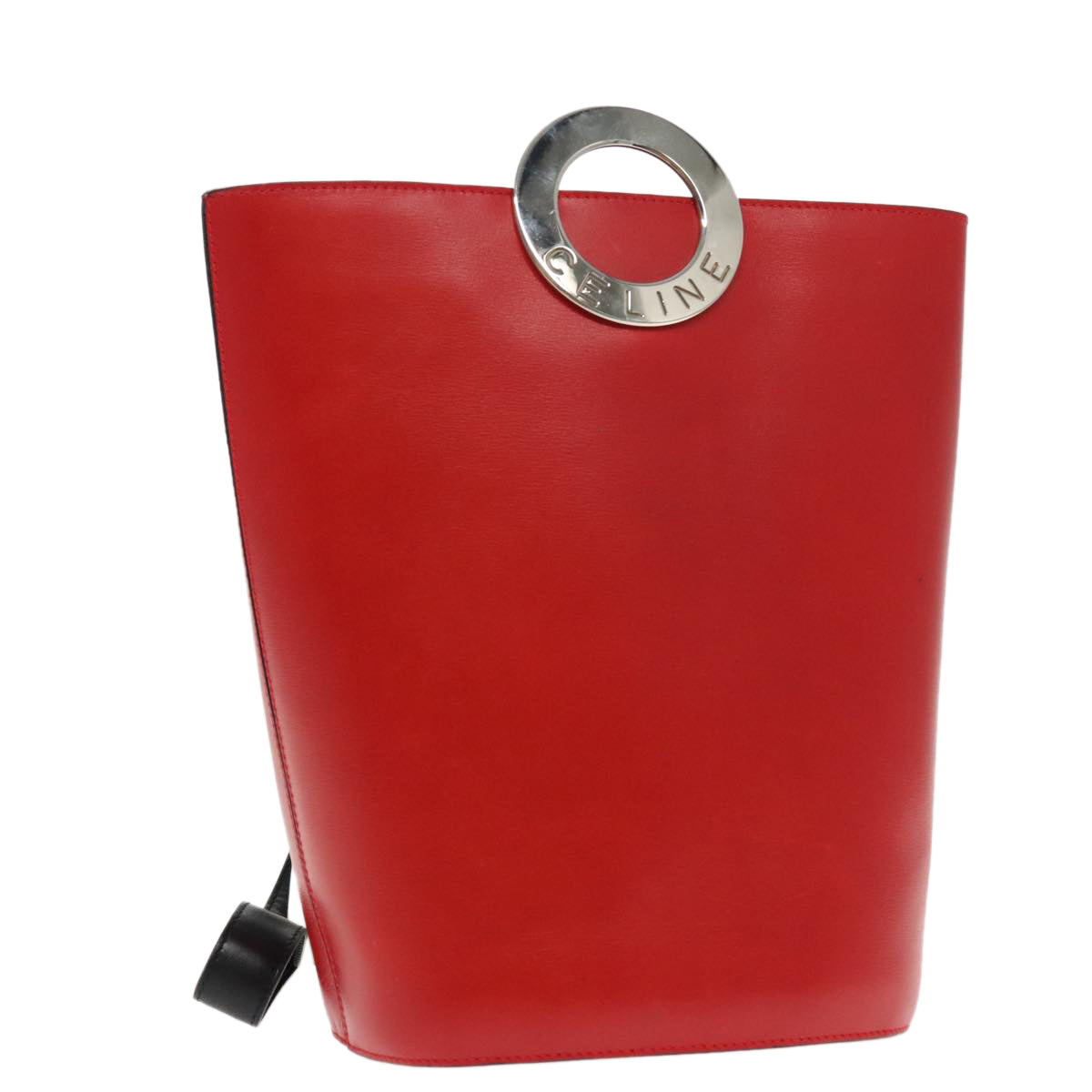 Céline Logo du cercle, Red, Leather, shoulder