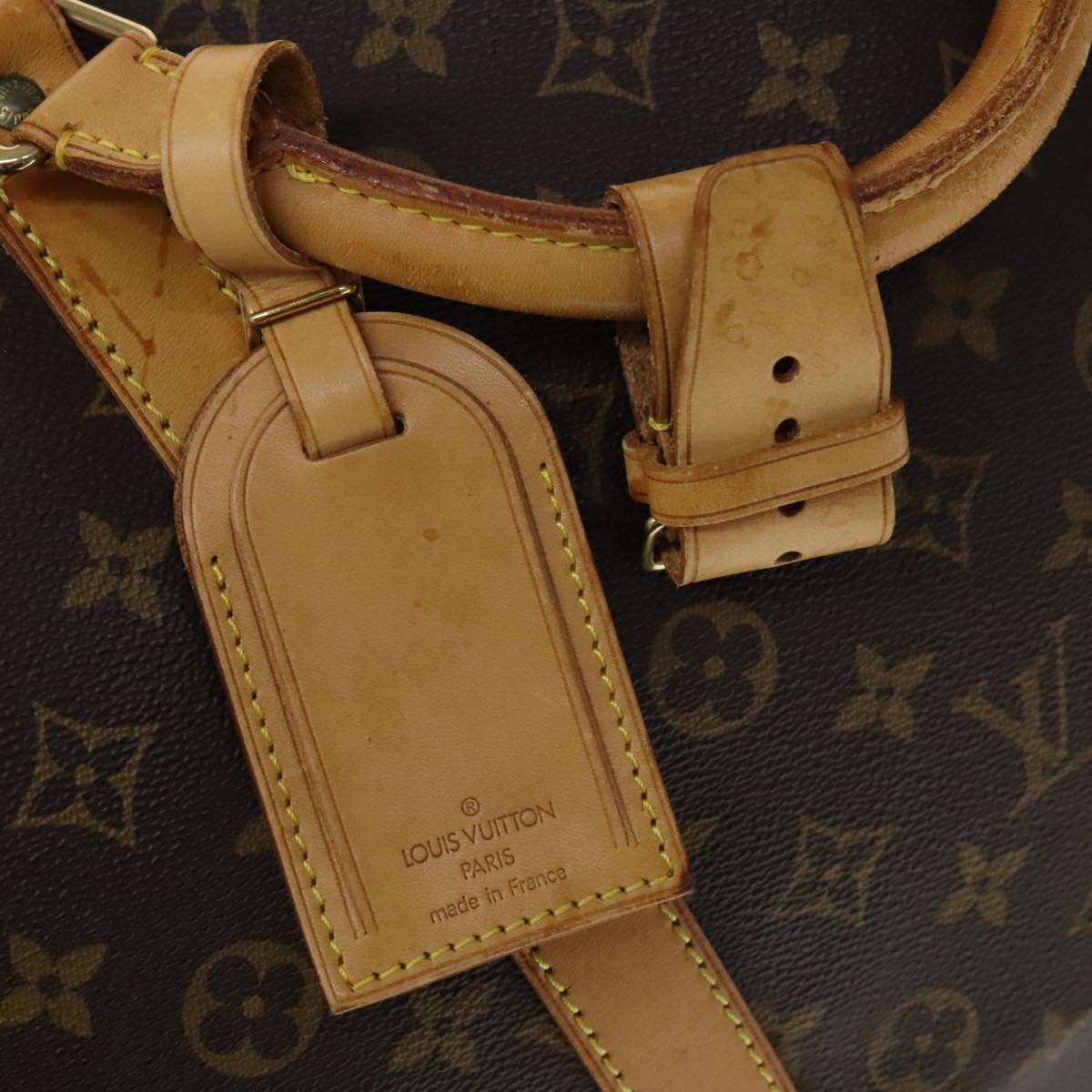 Louis Vuitton Keepall 60, Brown, Canvas, travel