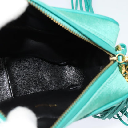 Chanel Camera, Green, Canvas, shoulder