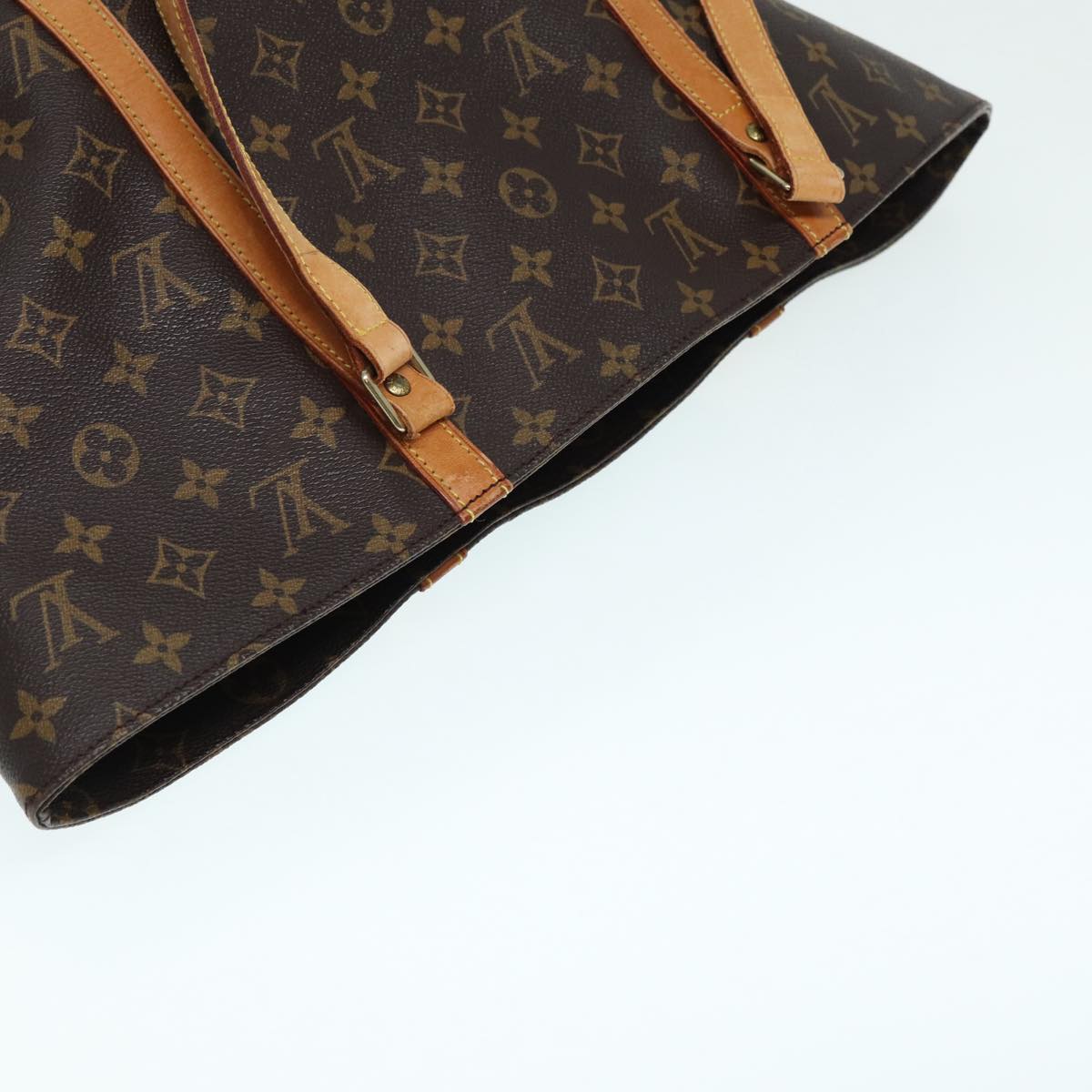 Louis Vuitton Shopping, Brown, Canvas, tote