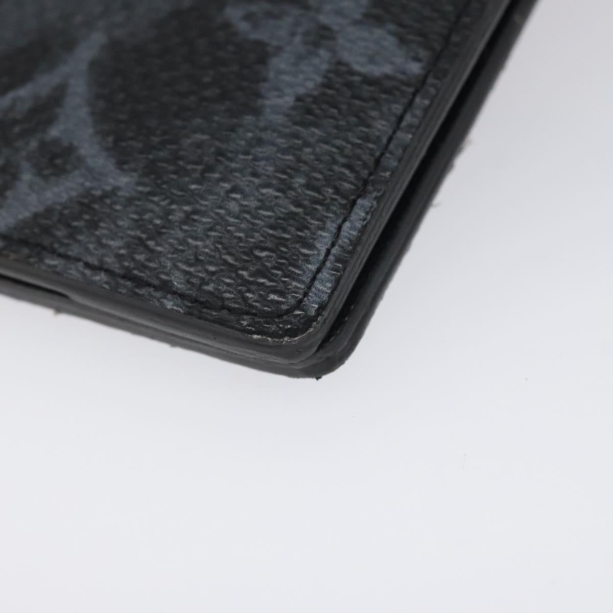 Louis Vuitton Pocket Organizer, Black, Canvas, wallet