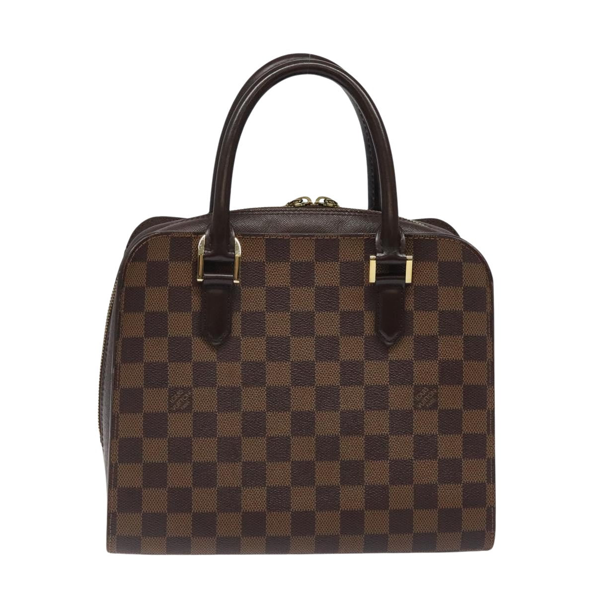 Louis Vuitton Triana, Brown, Canvas, handbag