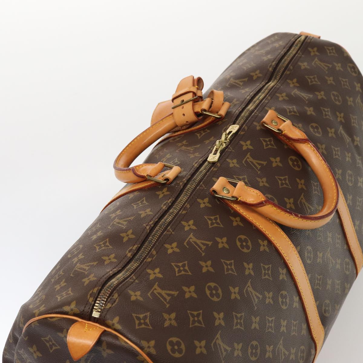 Louis Vuitton Keepall 60, Brown, Canvas, travel