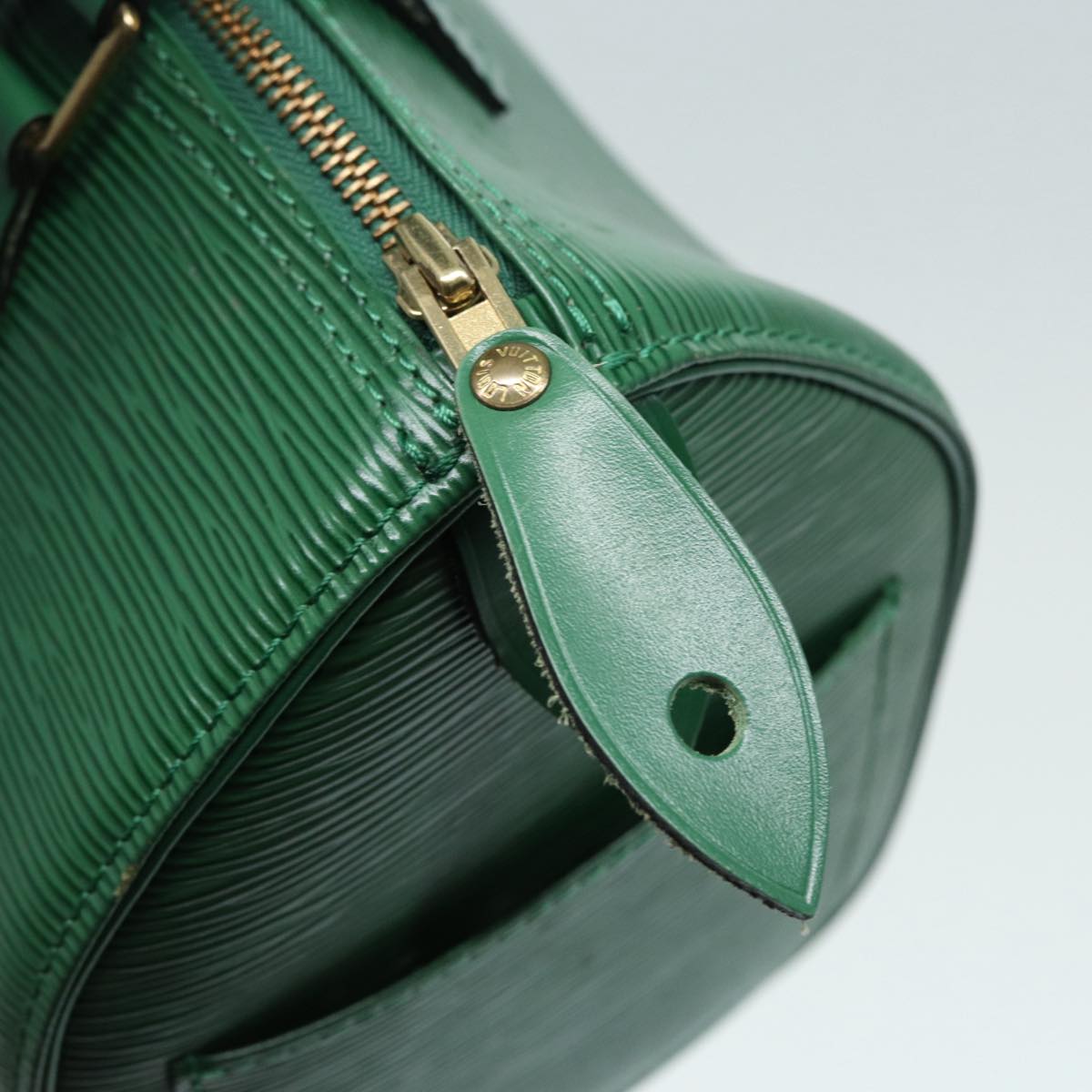 Louis Vuitton Speedy 25, Green, Leather, handbag