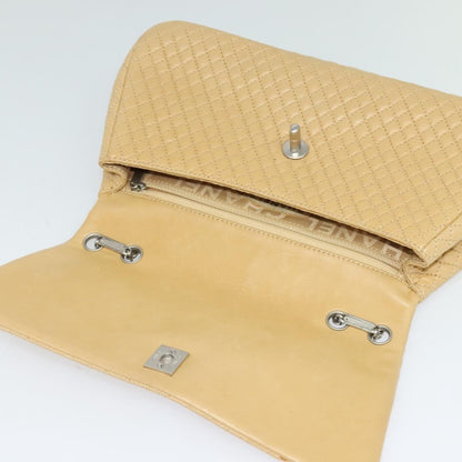 Chanel Bubble Quilt, Beige, Leather, shoulder