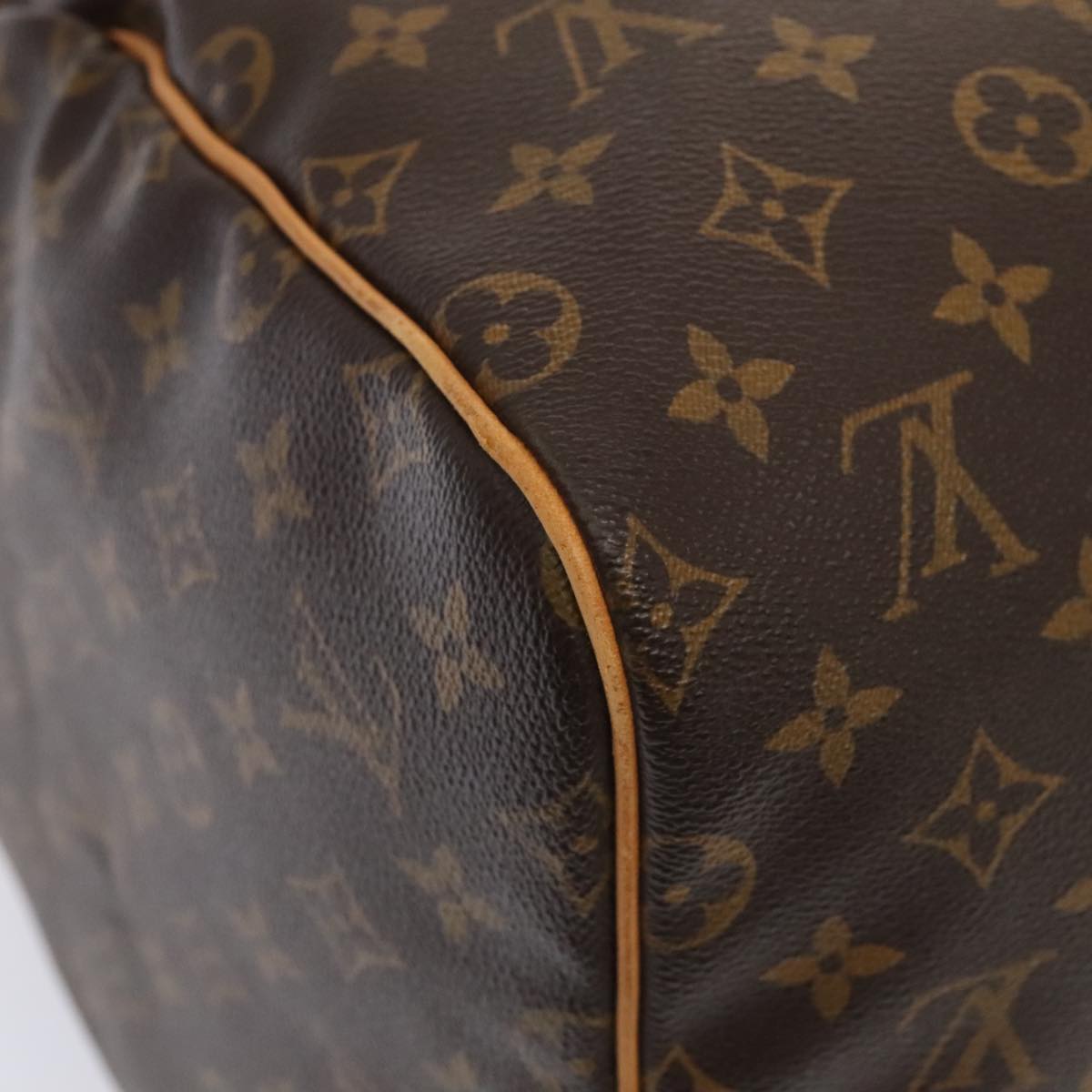 Louis Vuitton Keepall 55, Brown, Canvas, travel