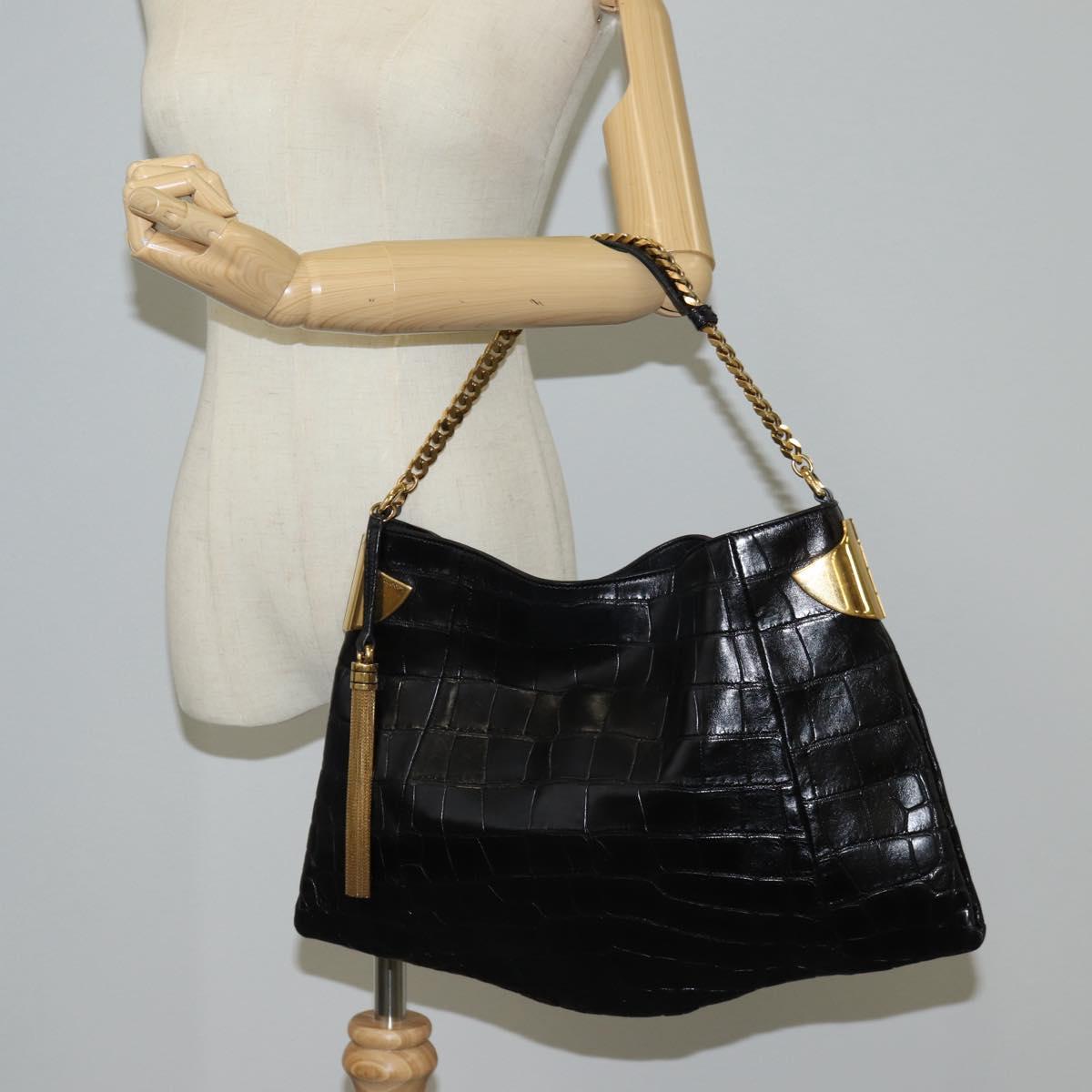 Gucci, Black, Leather, shoulder