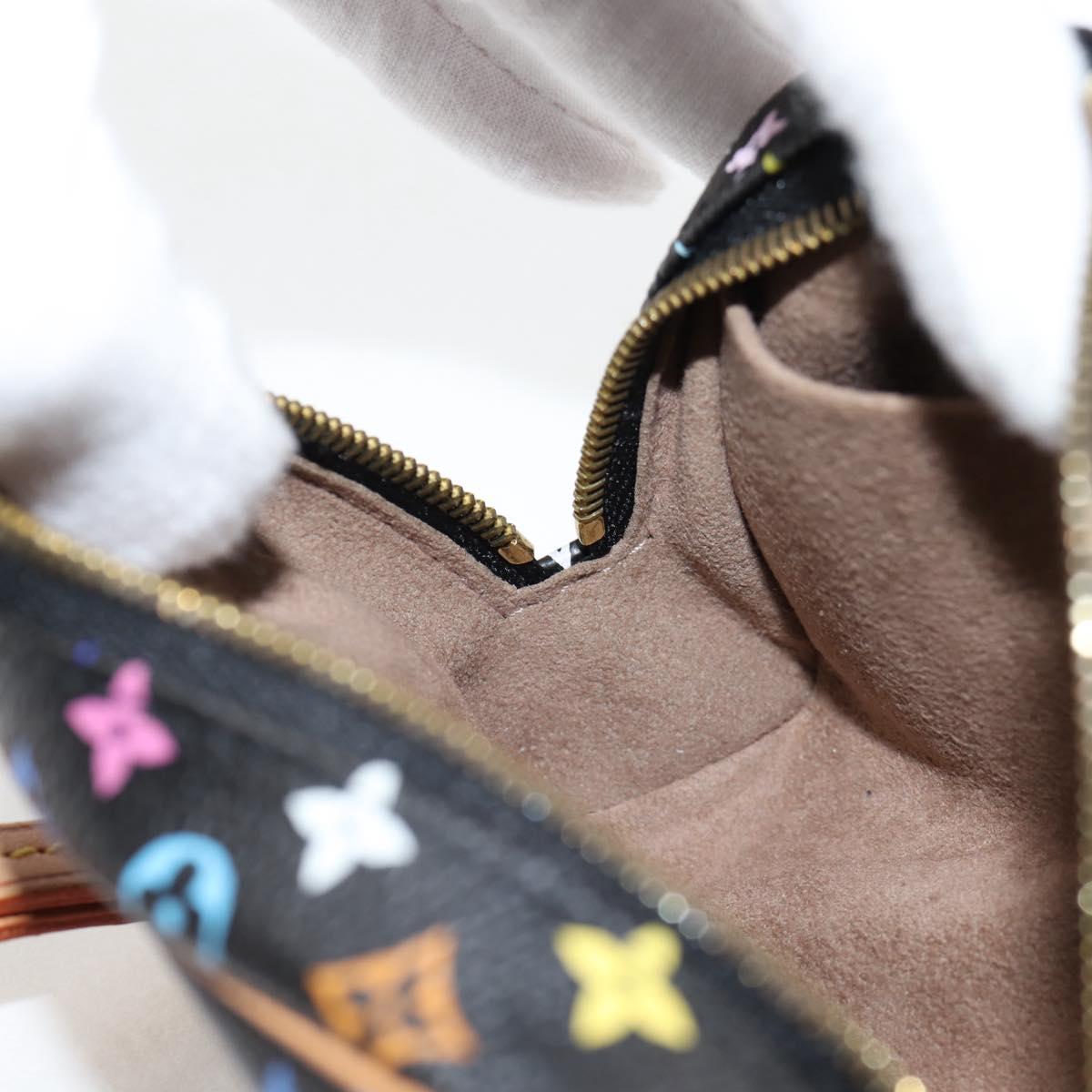Louis Vuitton Wapity, Black, Canvas, clutch