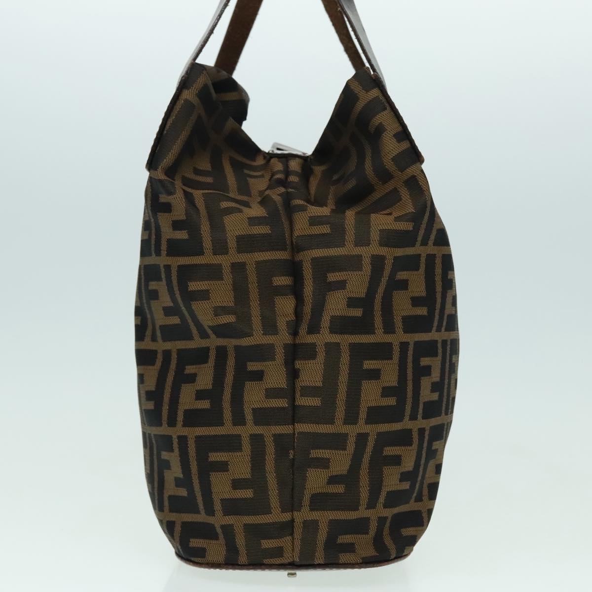 Fendi FF, Brown, Canvas, handbag