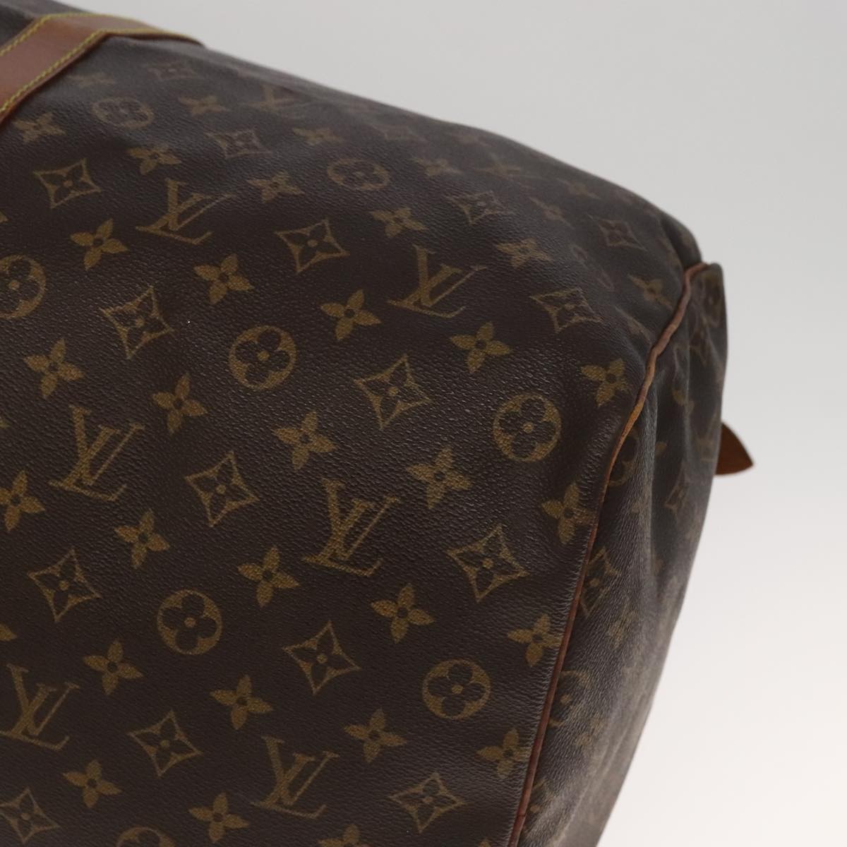 Louis Vuitton Keepall 60, Brown, Canvas, travel