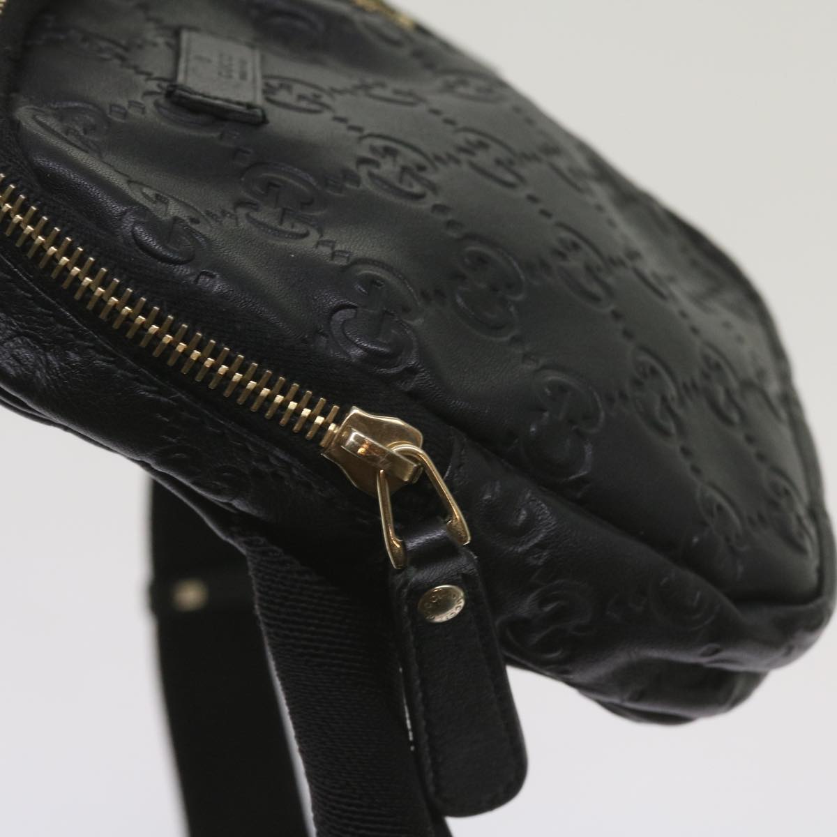 Gucci GG Signature, Black, Leather, shoulder