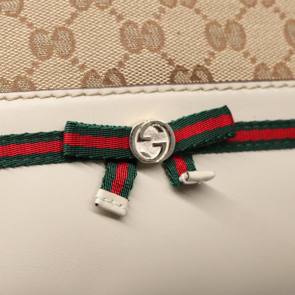 Gucci Sherry, Beige, Canvas, tote