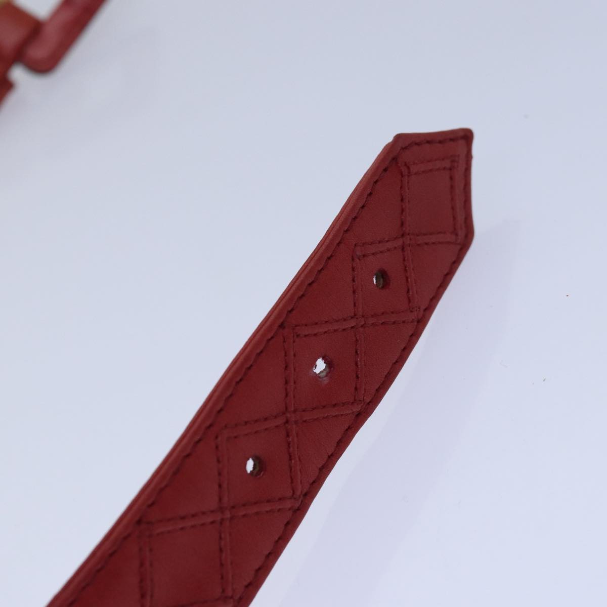 Chanel Bicolore, Red, Leather, belt