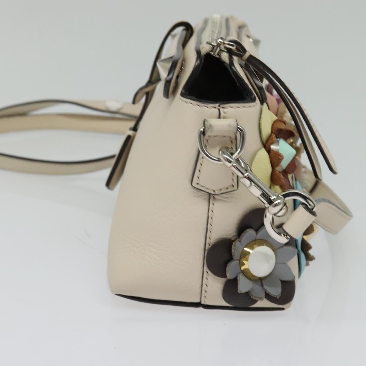 Fendi By The Way, Beige, Leather, handbag