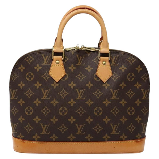 Louis Vuitton Alma, Brown, Canvas, handbag