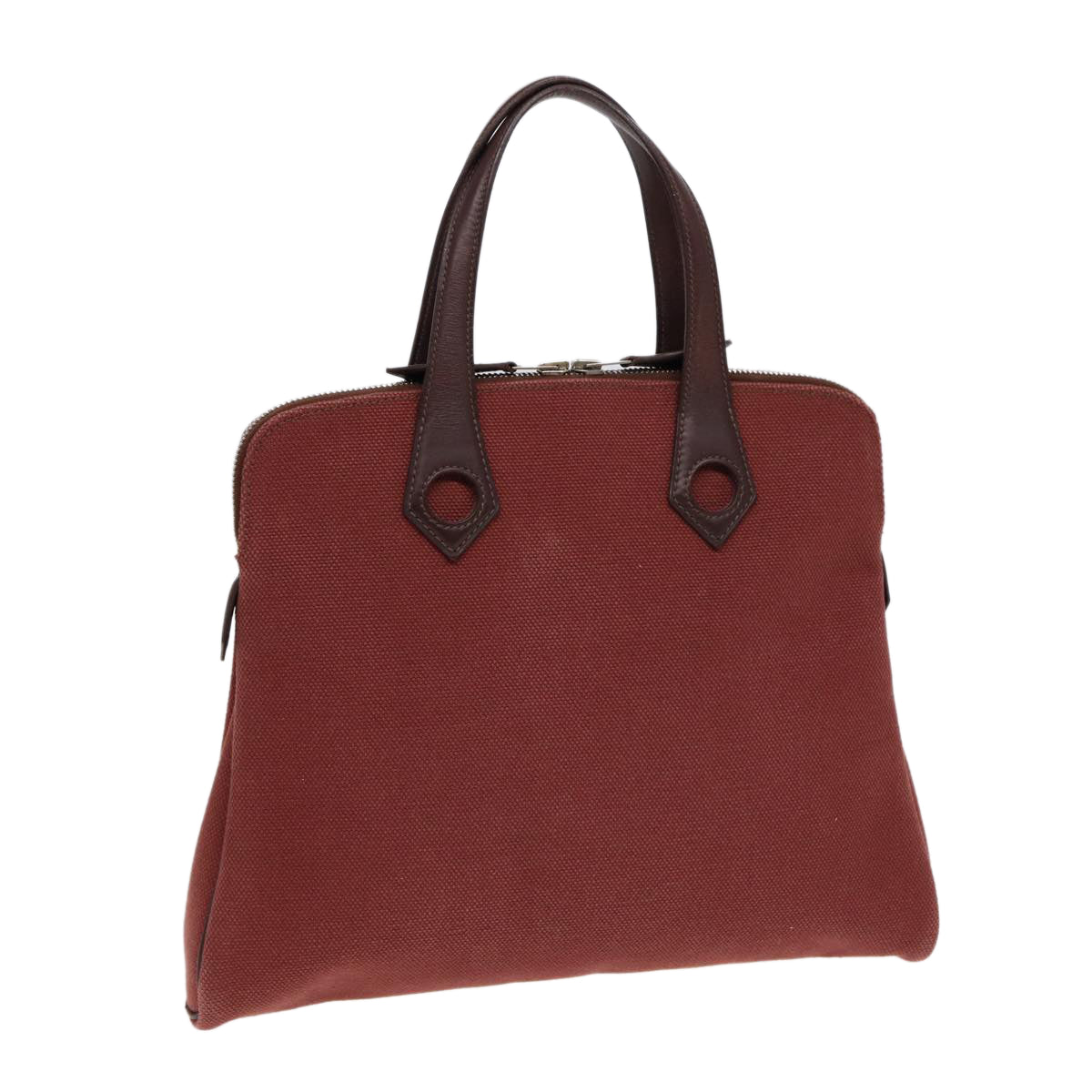 Hermès Heeboo, Burgundy, Canvas, handbag