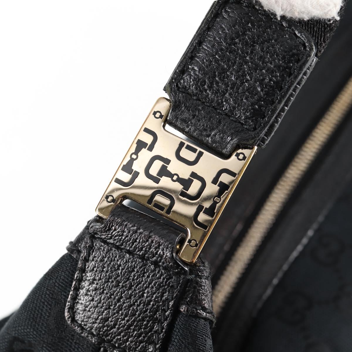 Gucci GG canvas, Black, Canvas, shoulder