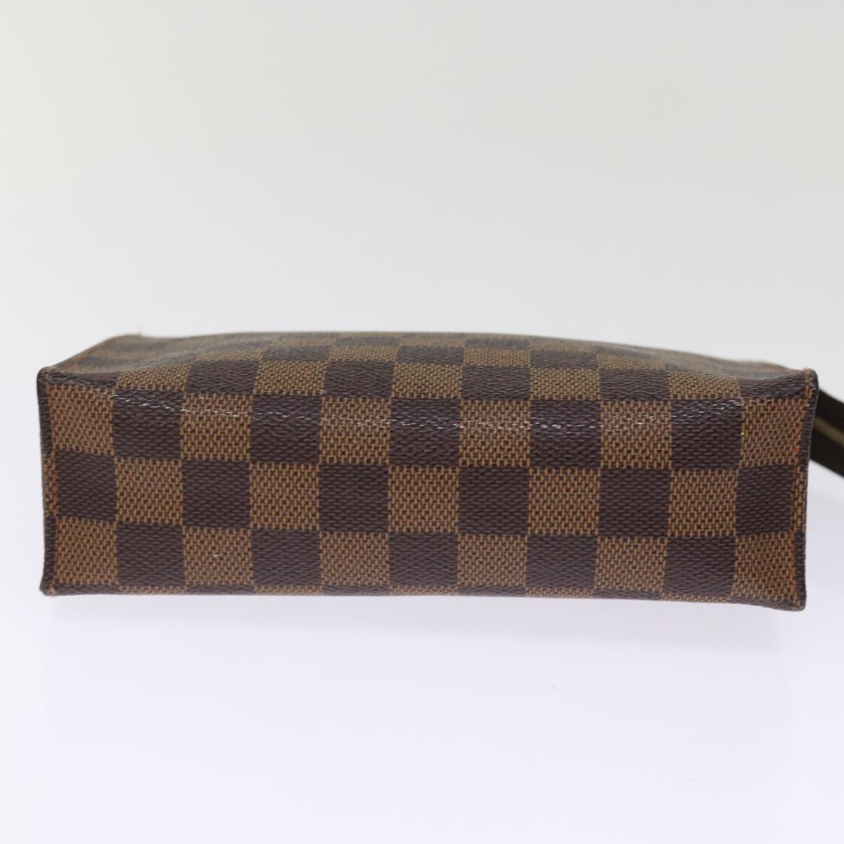 Louis Vuitton Poche Toilette, Brown, Canvas, clutch