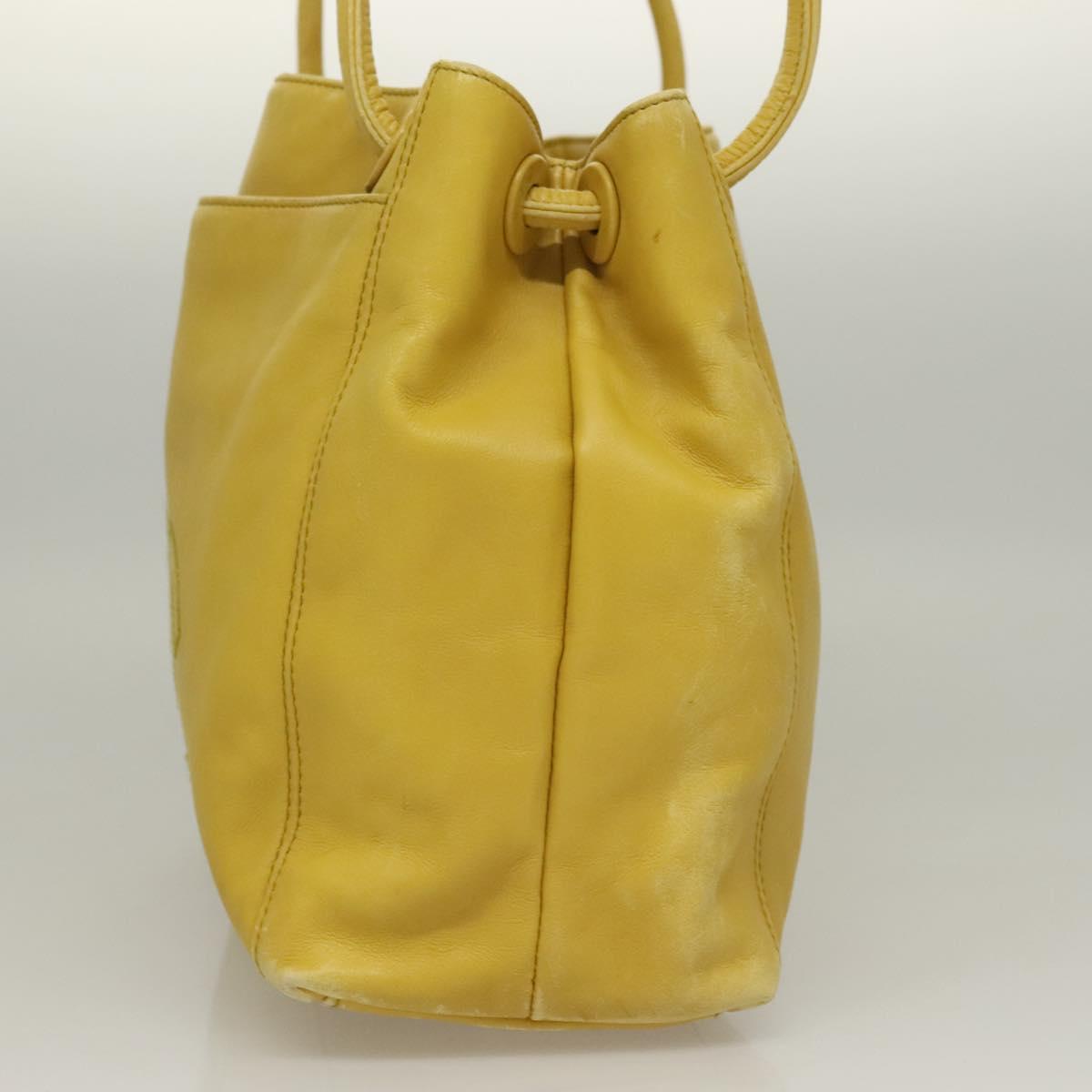 Chanel Coco Mark, Yellow, Leather, shoulder