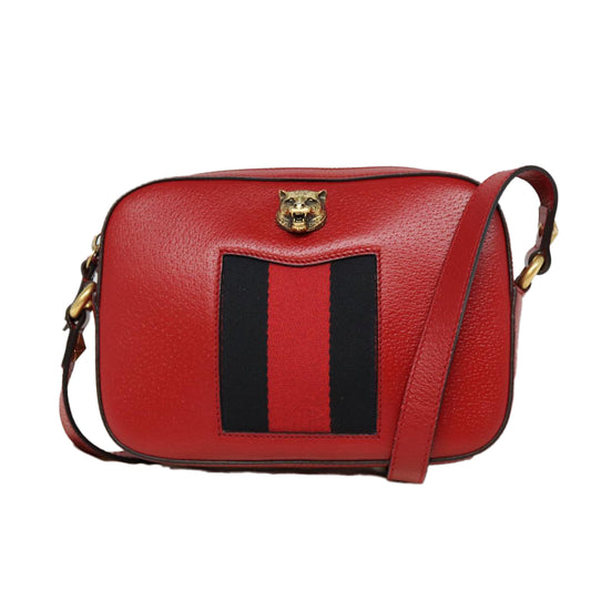 Gucci Animalier, Red, Leather, shoulder