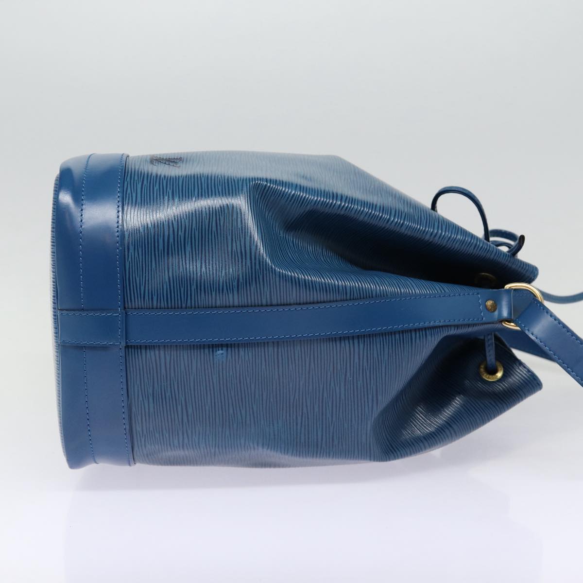 Louis Vuitton Noe, Blue, Leather, shoulder