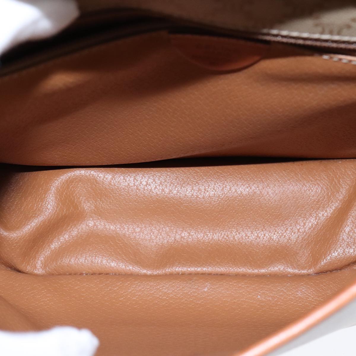 Céline Macadam, Beige, Canvas, shoulder