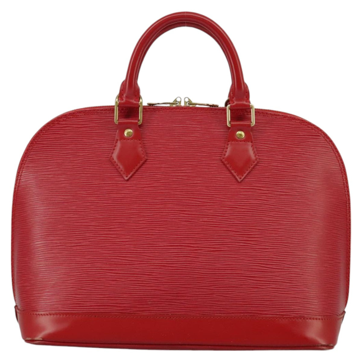 Louis Vuitton Alma, Red, Leather, handbag