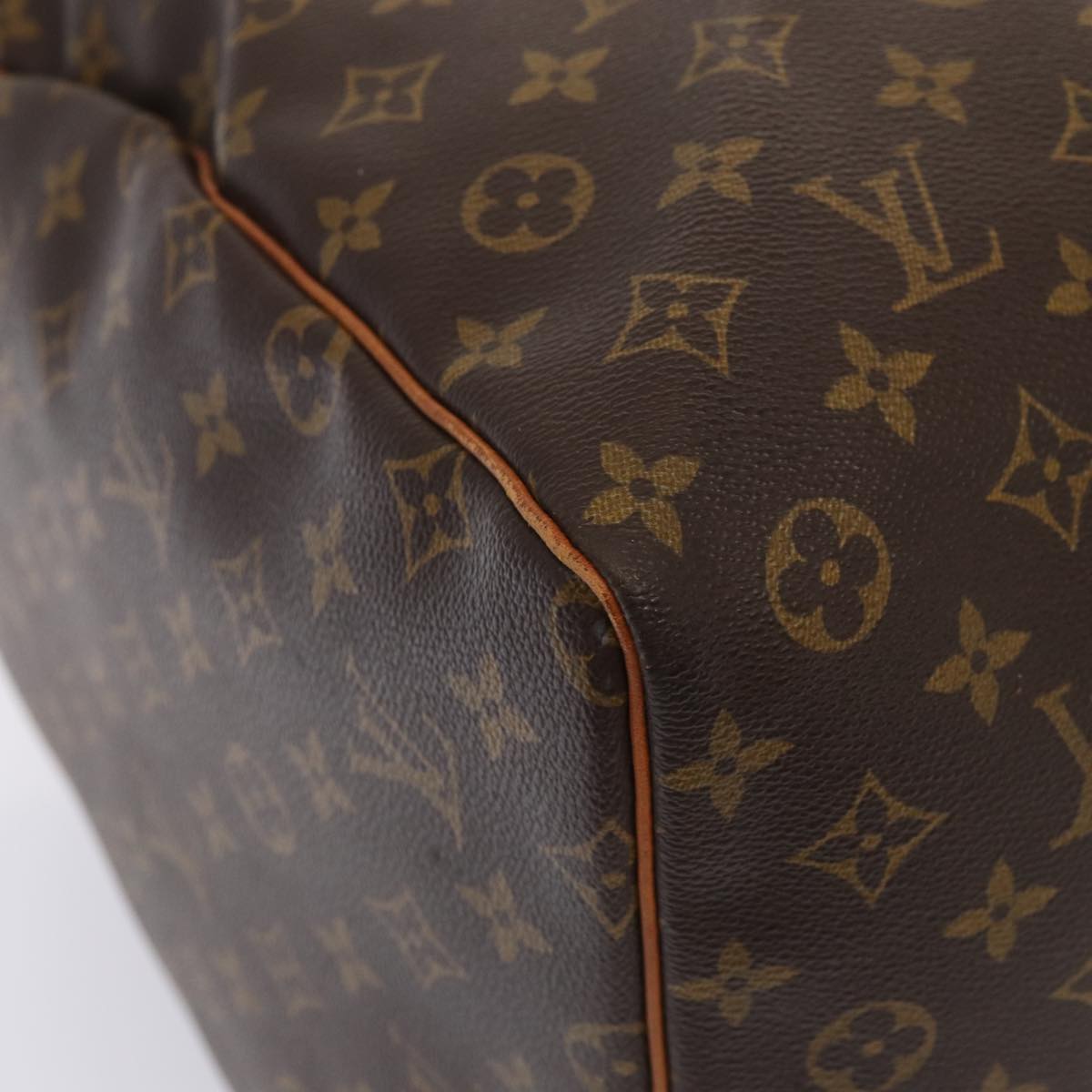 Louis Vuitton Keepall 60, Brown, Canvas, travel