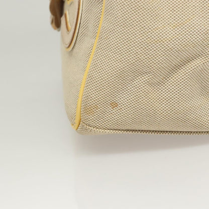 Chanel Camellia, Beige, Canvas, handbag