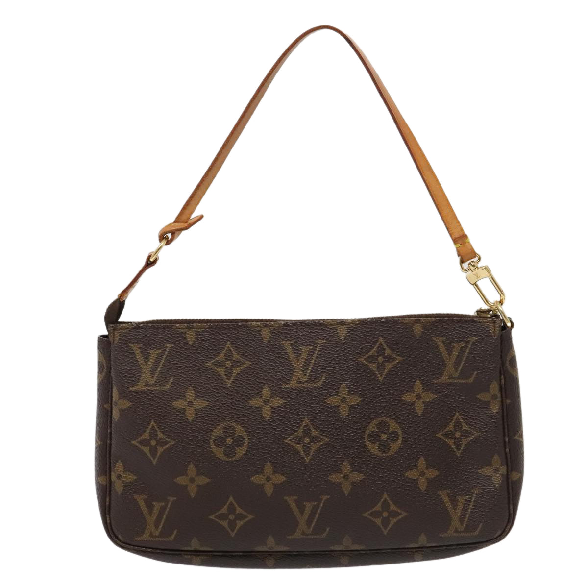 Louis Vuitton Pochette Accessoire, Brown, Canvas, clutch