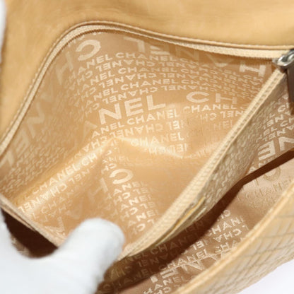 Chanel Bubble Quilt, Beige, Leather, shoulder