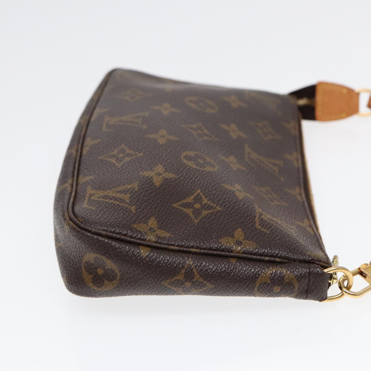 Louis Vuitton Pochette Accessoire, Brown, Canvas, clutch