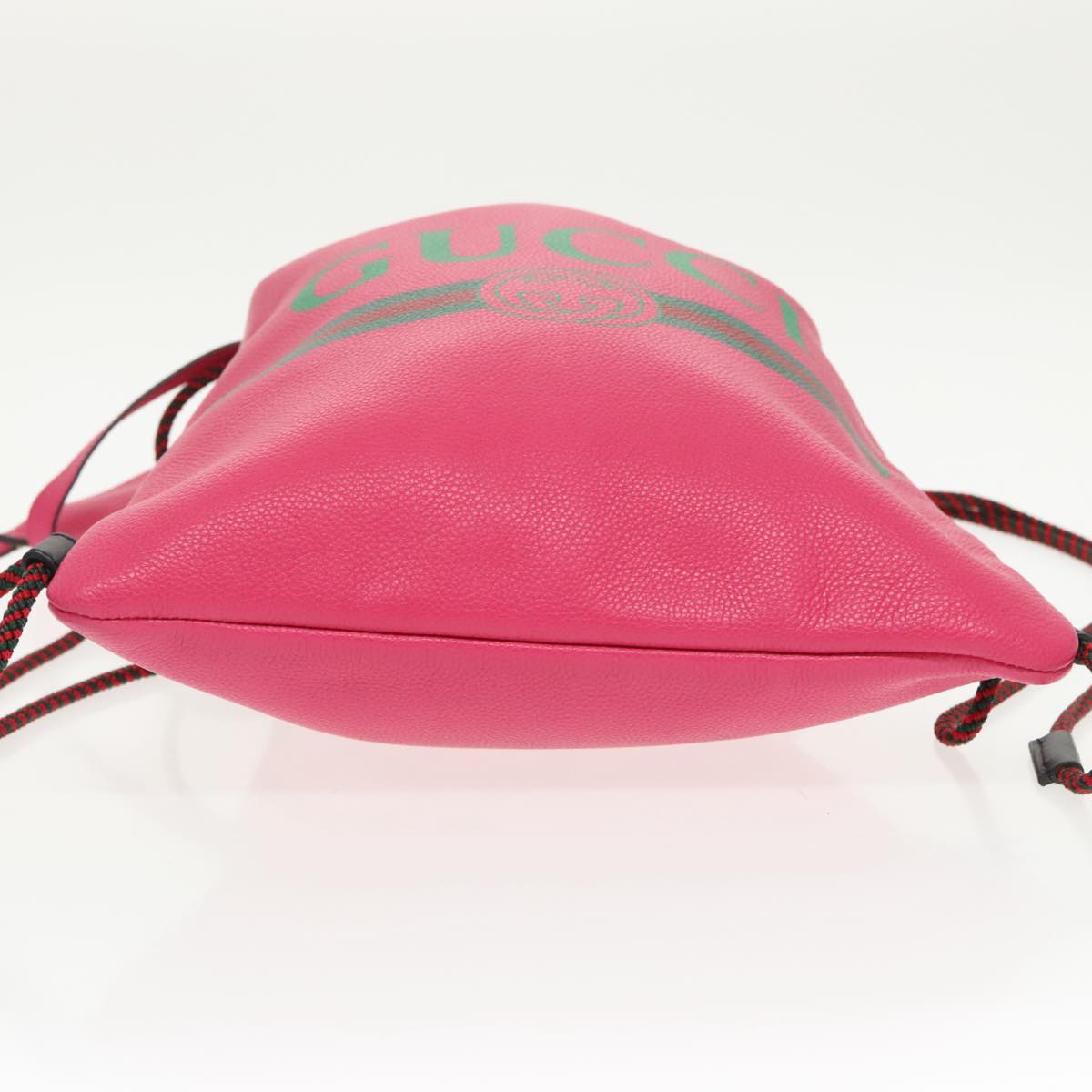 Gucci Drawstring, Pink, Leather, backpack
