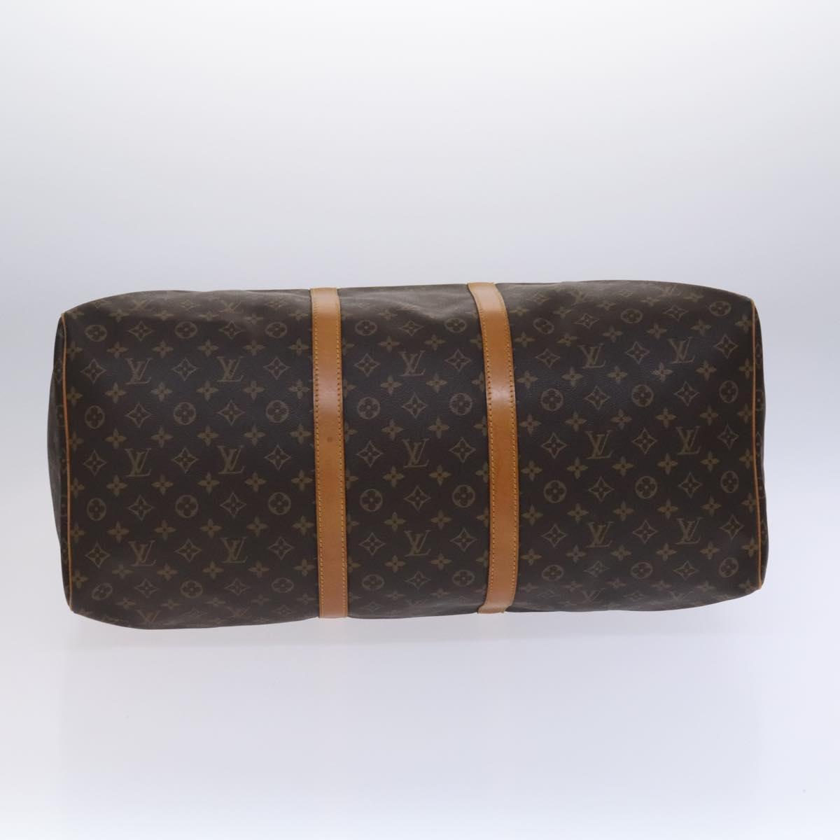 Louis Vuitton Keepall 60, Brown, Canvas, travel