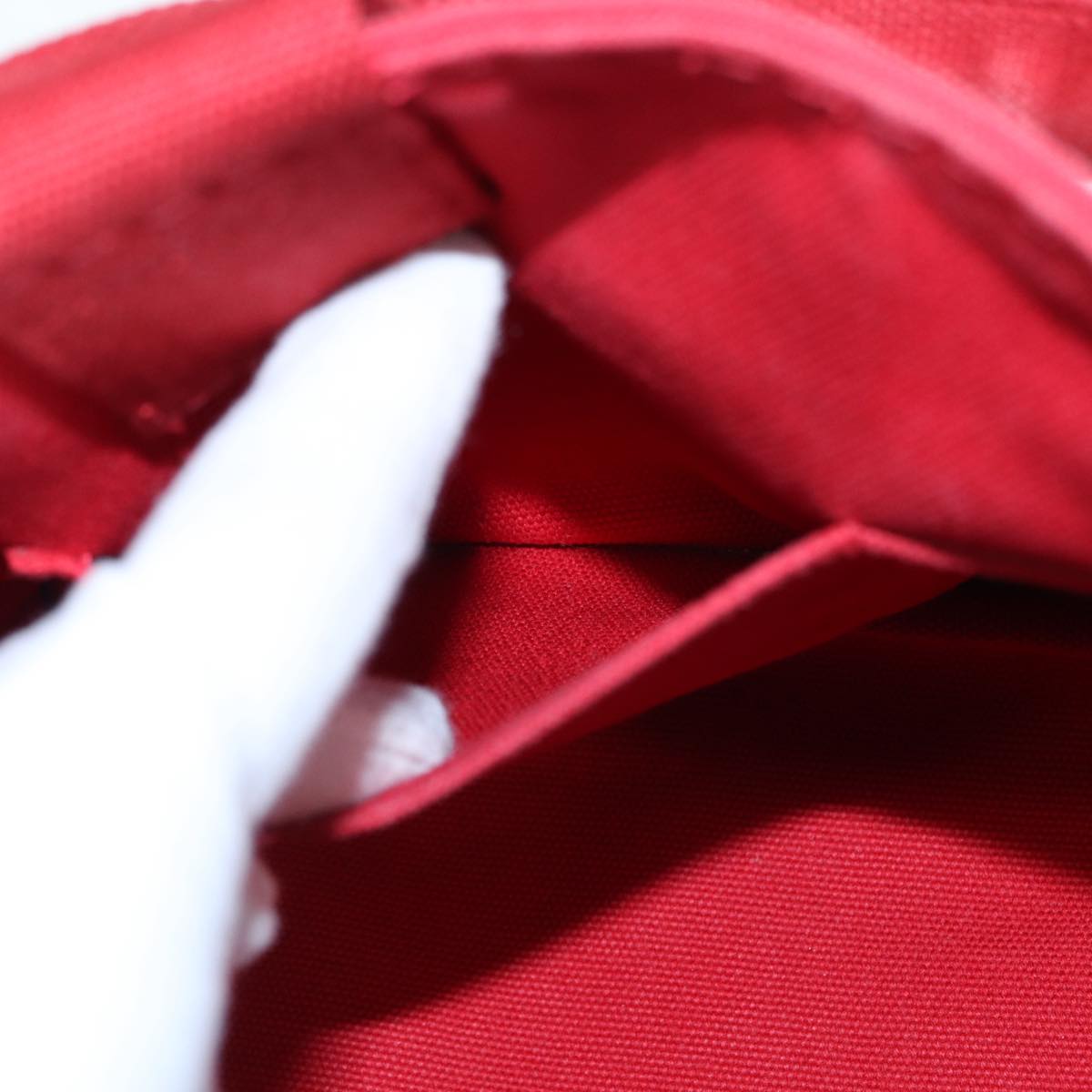 Prada Canapa, Red, Canvas, handbag