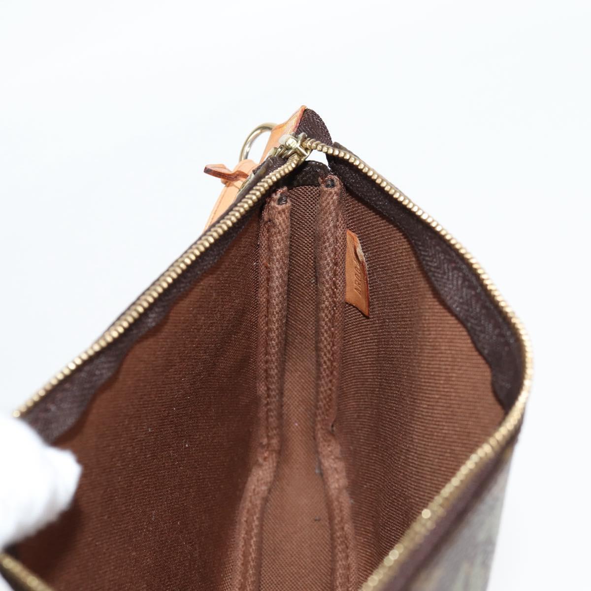 Louis Vuitton Pochette Accessoire, Brown, Canvas, clutch