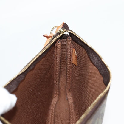 Louis Vuitton Pochette Accessoire, Brown, Canvas, clutch