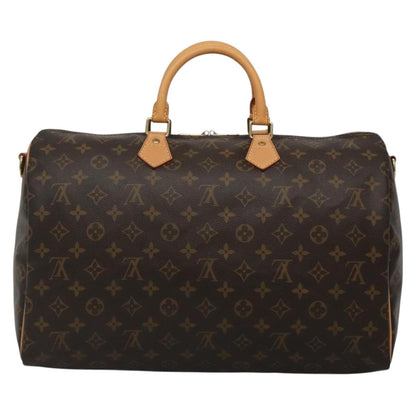 Louis Vuitton Speedy Bandoulière, Brown, "CANVAS, LEATHER", travel